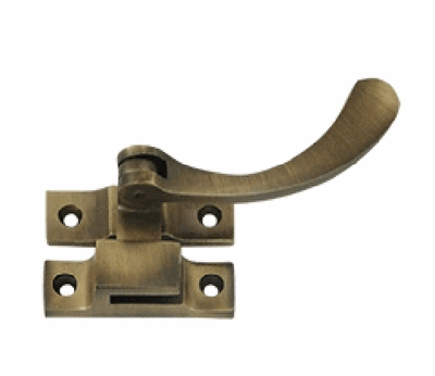 Antique Hardware 4 1/2 Inch Solid Brass Window Lock Casement Fastener SASHLOCK