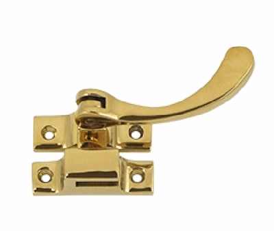 Antique Hardware 4 1/2 Inch Solid Brass Window Lock Casement Fastener SASHLOCK